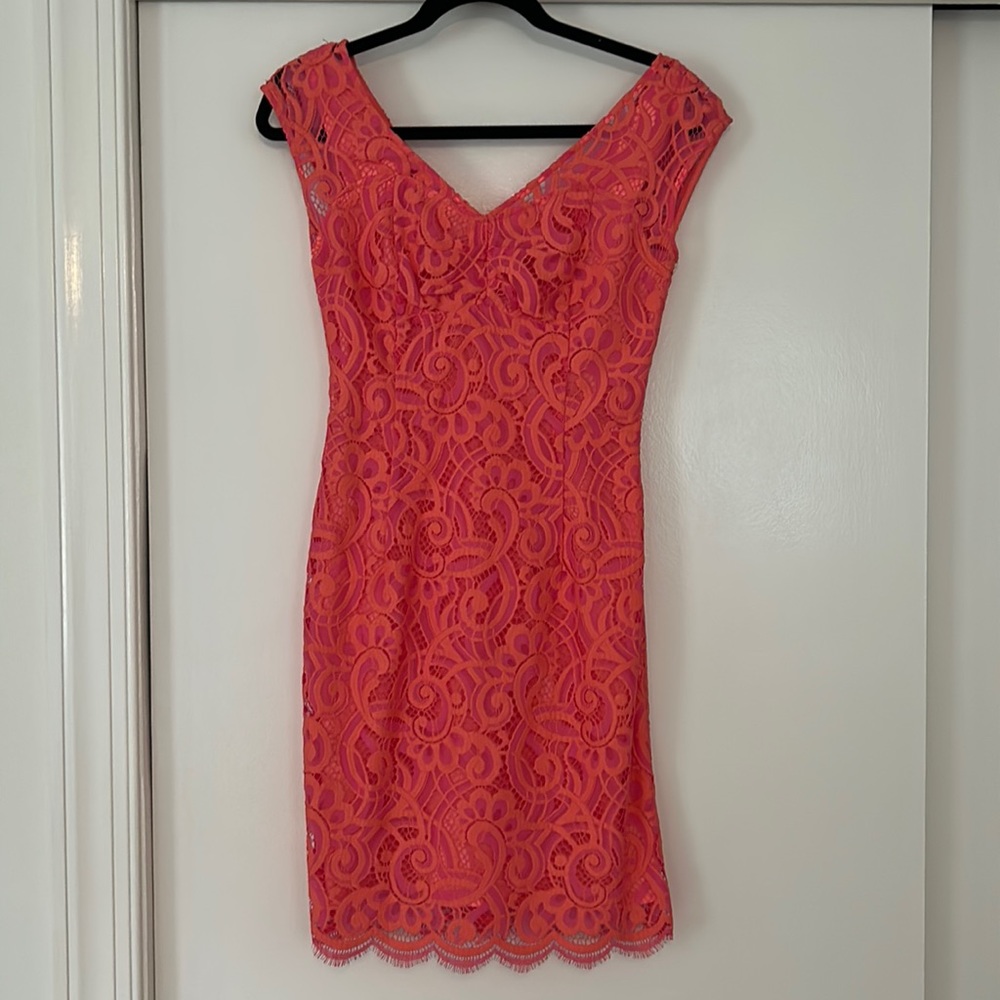 Lilly Pulitzer Size 0 Pink Lace Dress